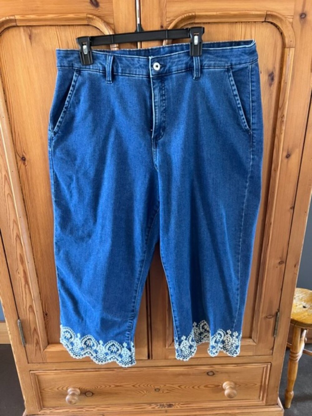 Style & Co. Cropped Wide Leg Jeans Size 16W
